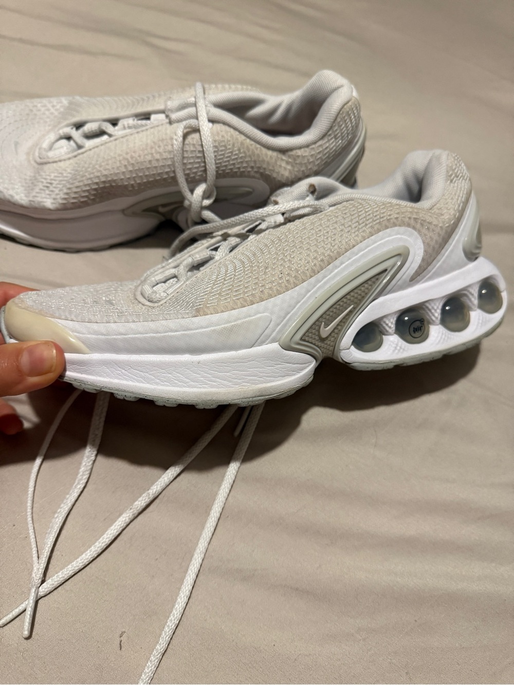 Nike Air Silver/White Sneakers